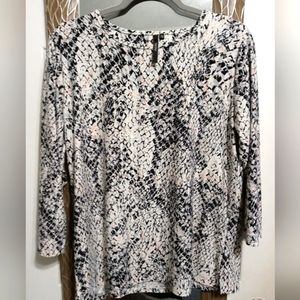 Animal print blouse